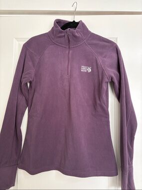 Mountain Hardwear Purple Quarter-Zip Fleece Pullover